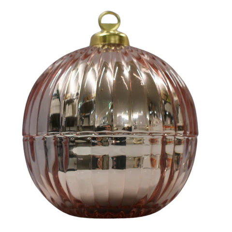 Christmas Bauble Rose Gold - Sugar Plum Fairy