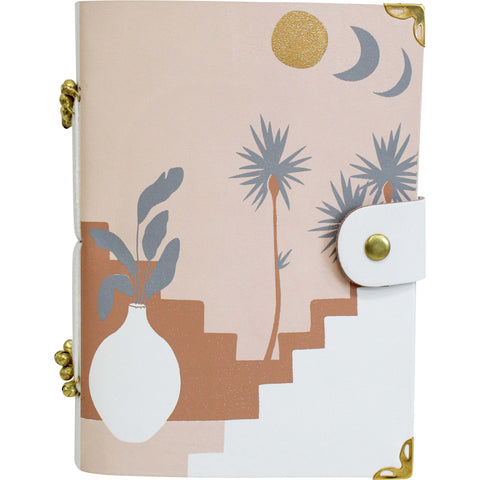 Leather Notebook - Moroccan Moon