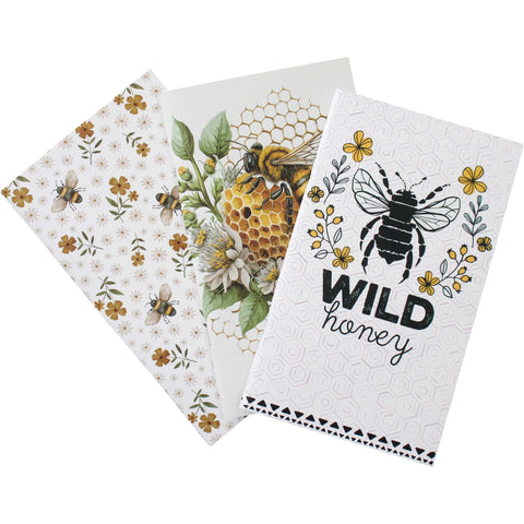 Set Of 3 Bee Notebook