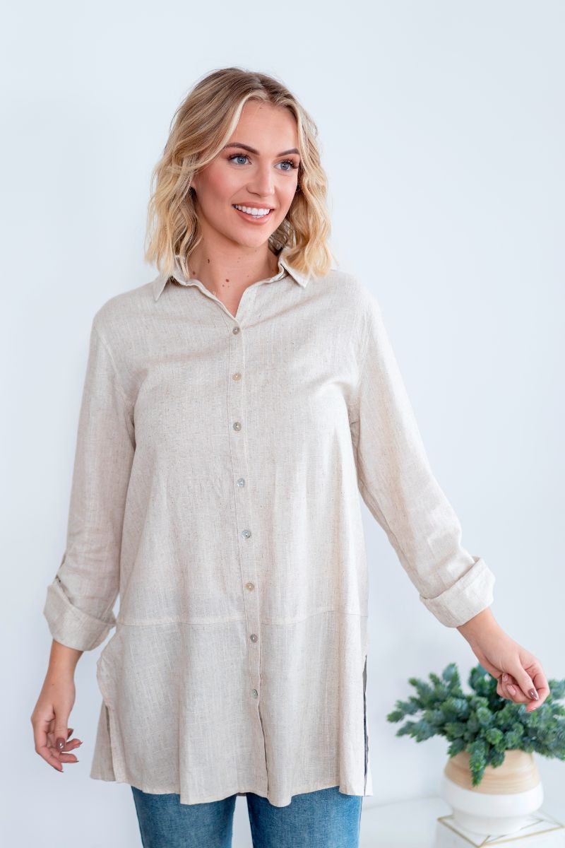 Autumn Linen Blend Shirt