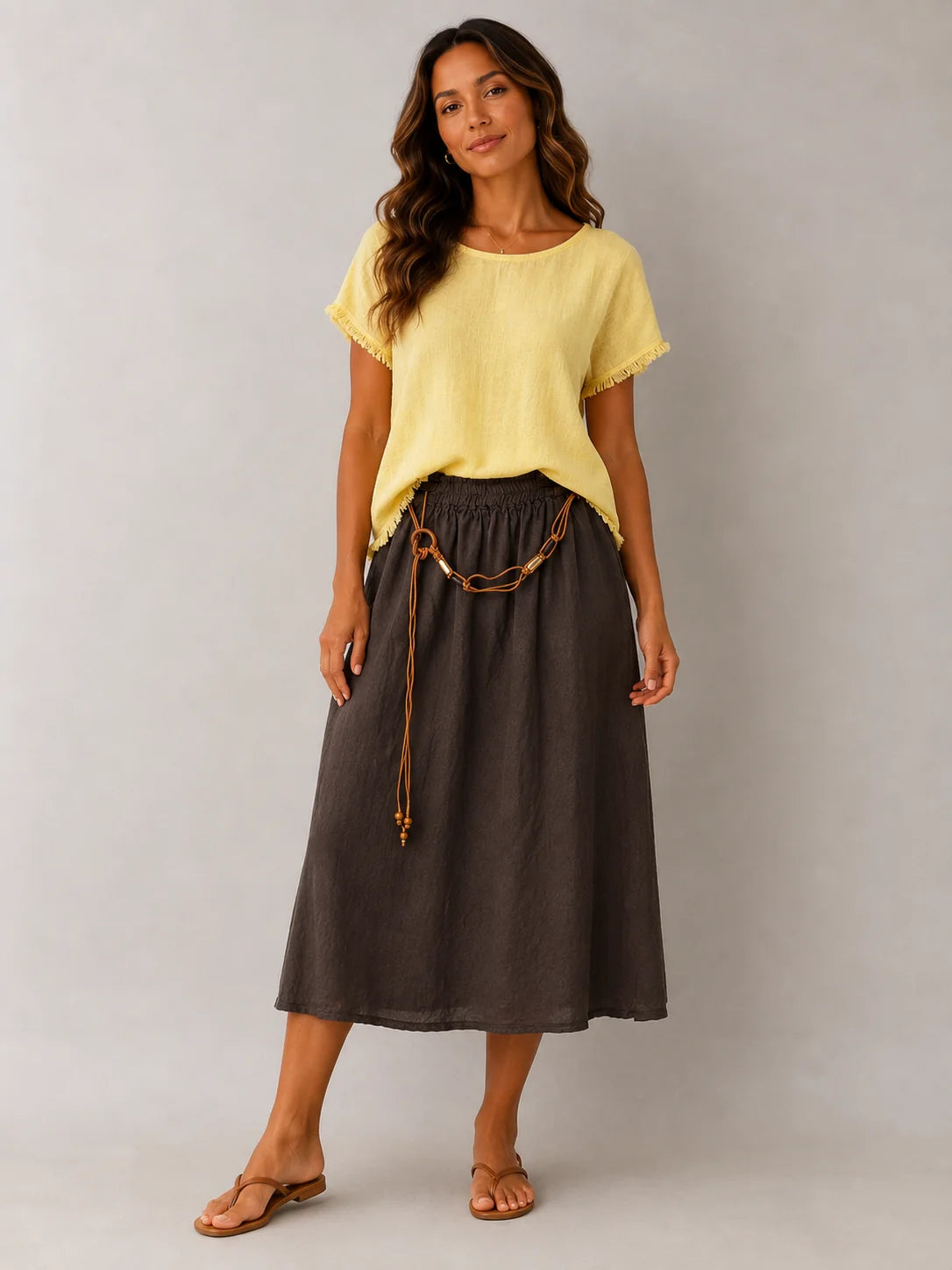 PALMA LINEN SKIRT