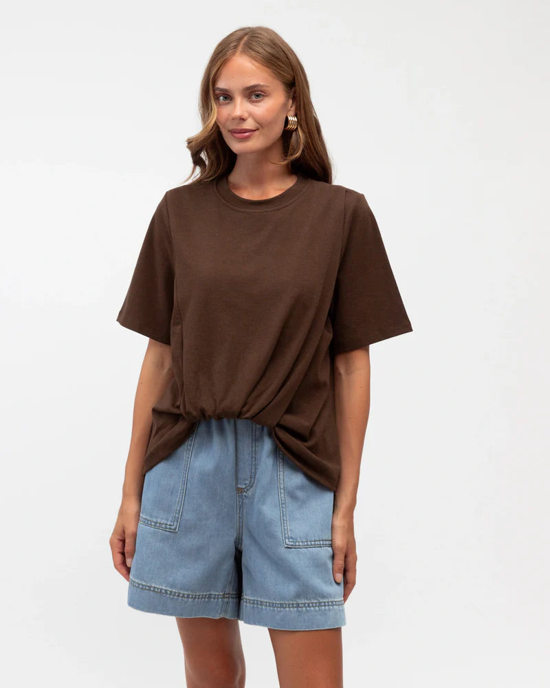 TUCK DETAIL TEE