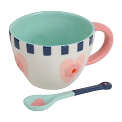 Ceramic Cup of Love Mug & Spoon Set