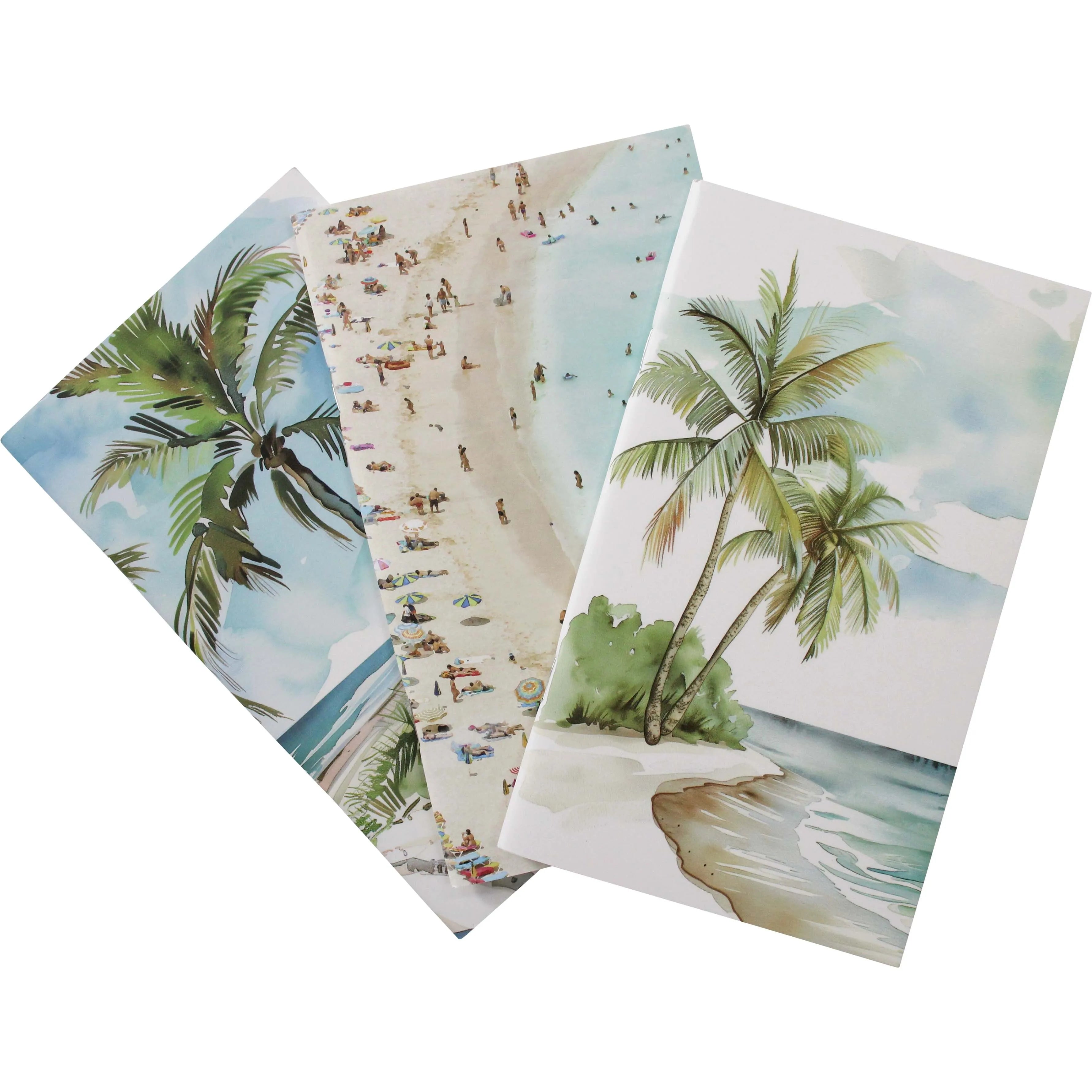 Set Of 3 Coastal Notebook