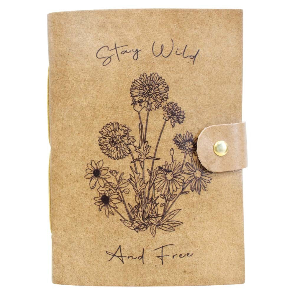 Leather Notebook - Stay Wild