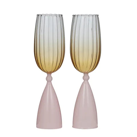 Lille Set of 2 Glass Flute