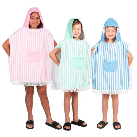 Kids Hooded Towel Poncho