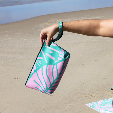 Beach Bliss Palms Neoprene Pouch