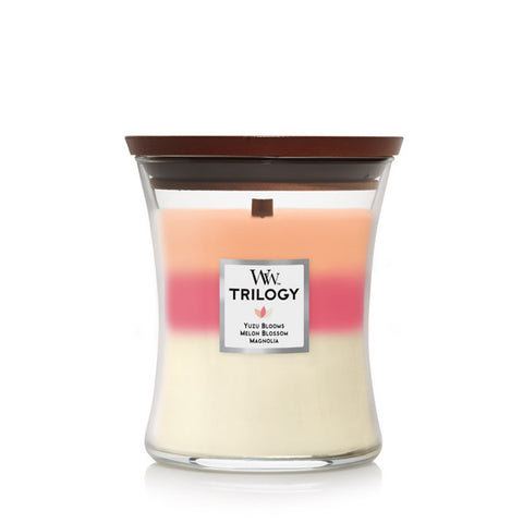 Medium WoodWick Blooming Orchard Trilogy Candle