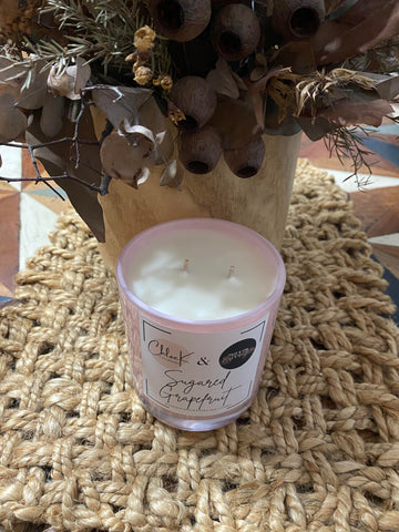 Pink Vessel - Sugared Grapefruit 450g Candle